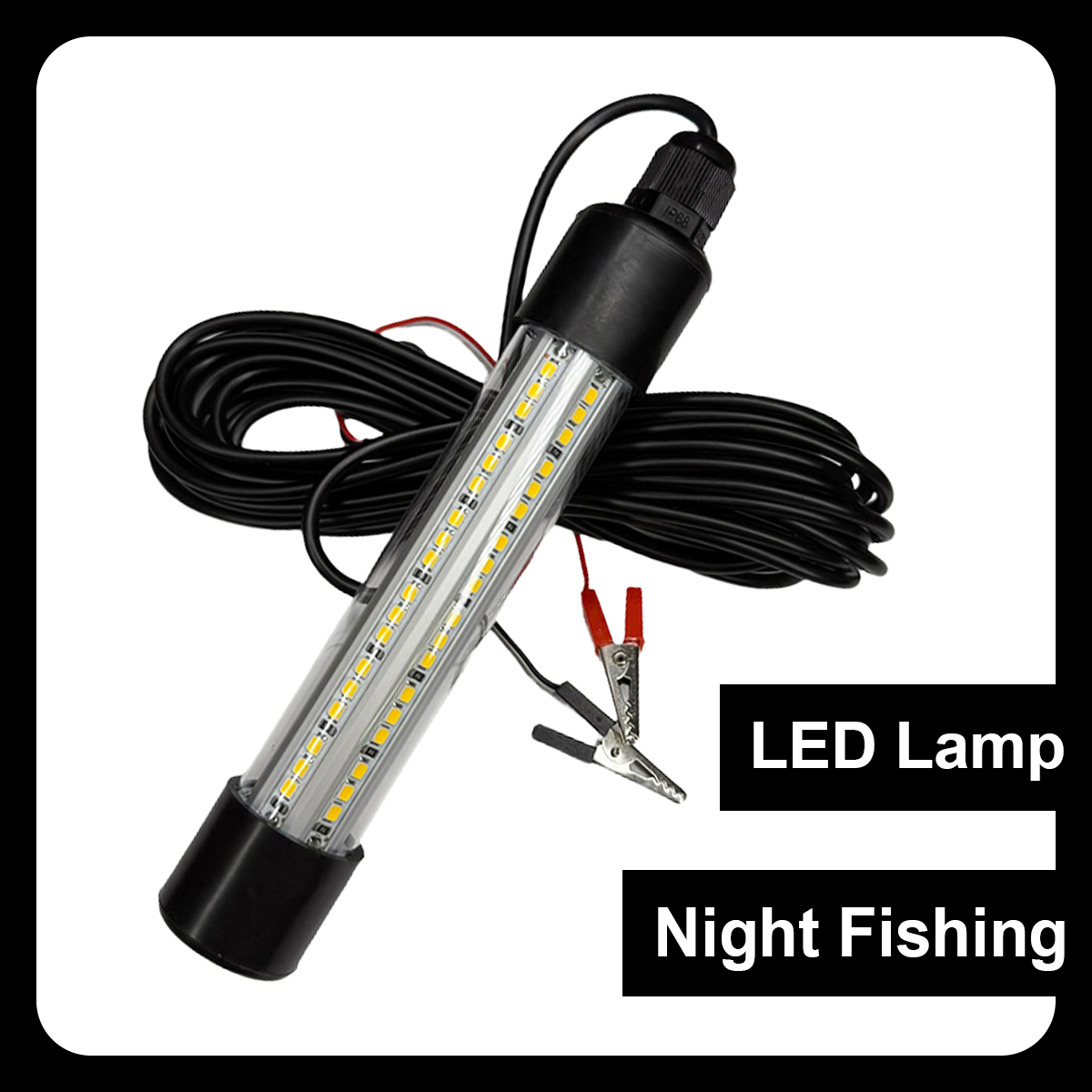 Fishing Boat Navigation Light - Led水中釣り灯探魚灯防寒船灯冷白/暖白/緑/青部品海深