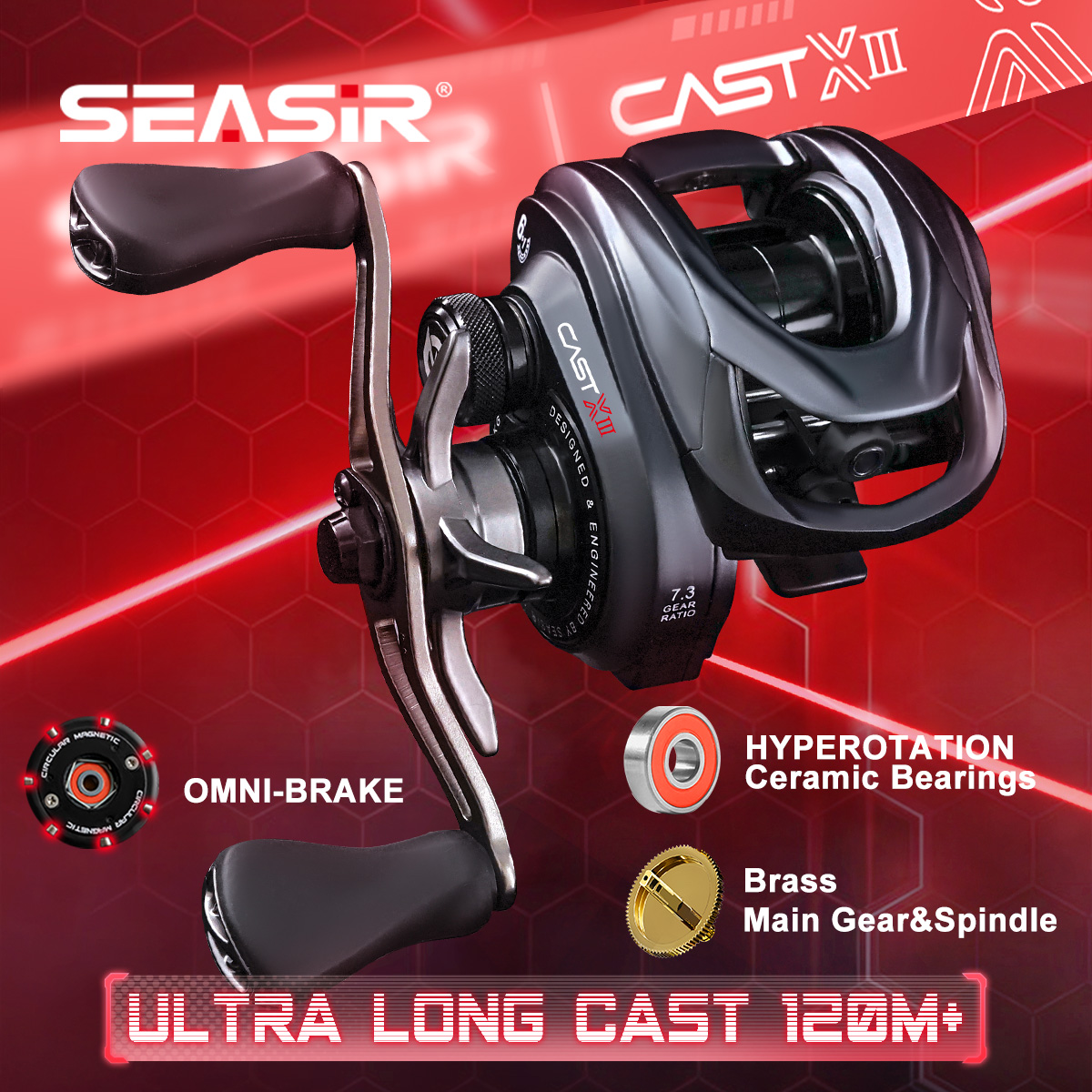 SEASIR CAST-X3 ベイトキャスティングリール 超 - Abu Garcia Reel Max のレビューと価格