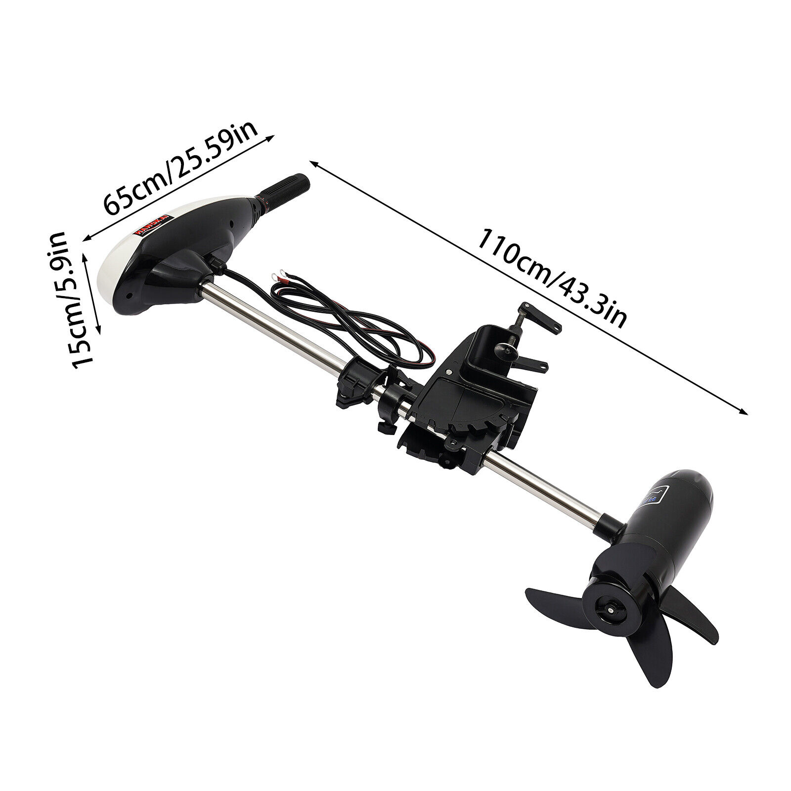 12V 65LBS 電動船外機プロペラ ボート トローリング - Fishing Boat Trolling Motor のレビューと価格