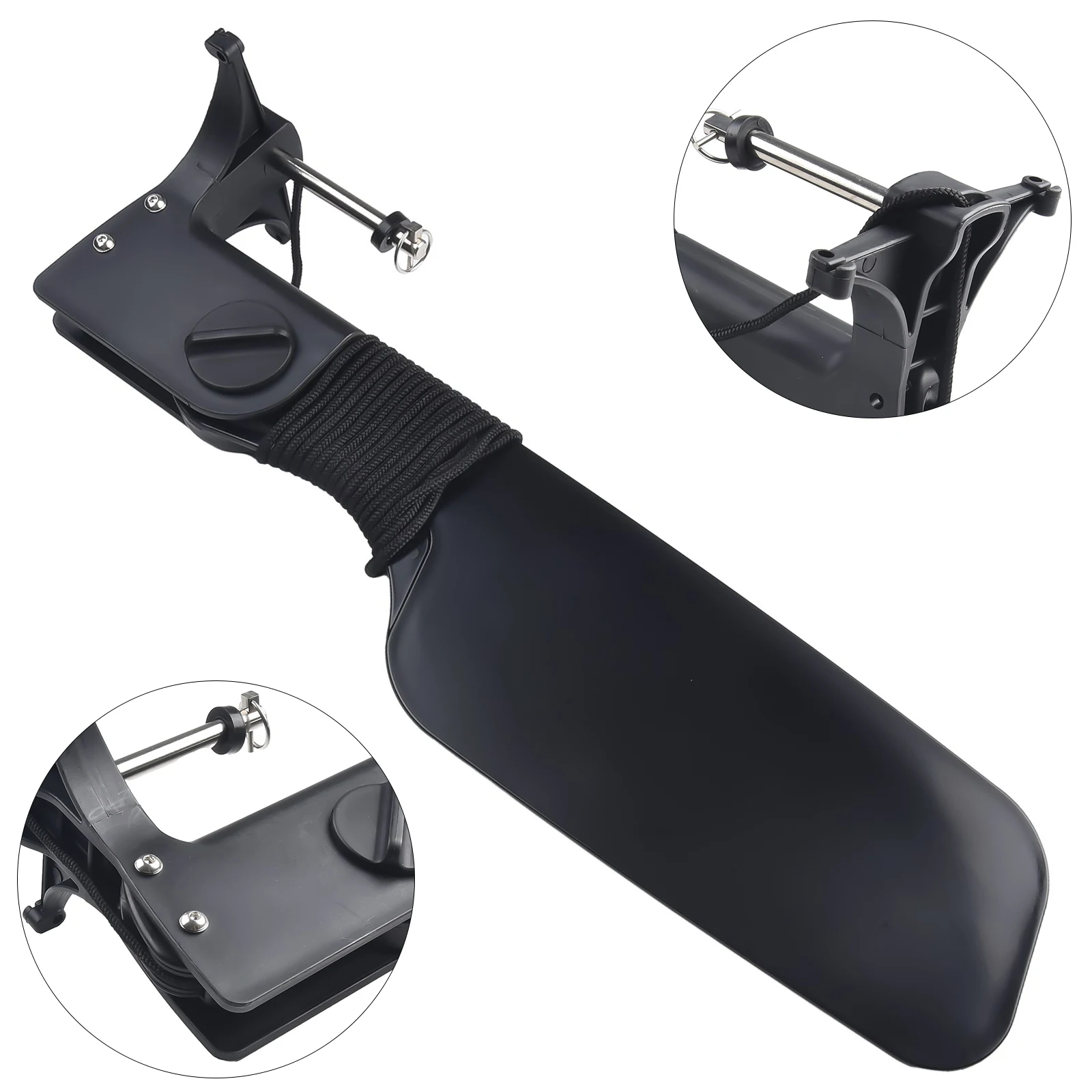 カヤック用ビッグテールラダー、プーリー付き、カヌーとフィッシ - Fishing Boat Steering Wheel のレビューと価格