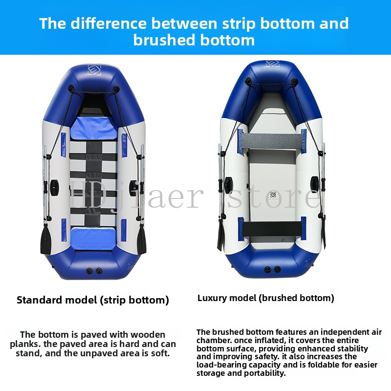 硬底厚手PVC製インフレータブルボート、フィッシングカヤック - Fishing Boat Inflatable のレビューと価格