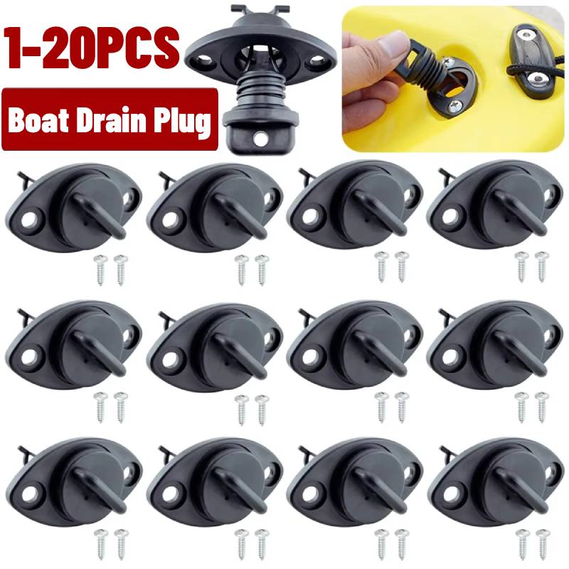 1-10 個カヤックカヌーボート部品排水口ストッパー排水穴プ - Fishing Boat Steering Wheel のレビューと価格